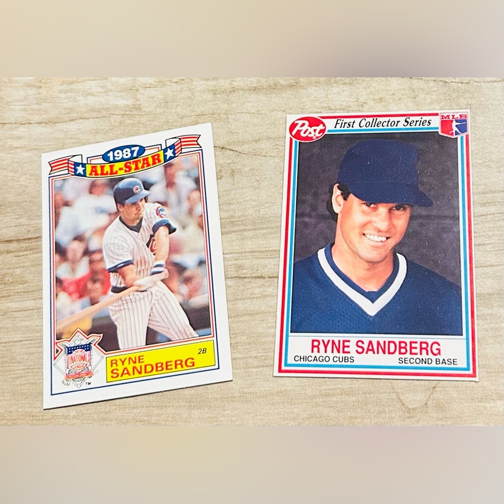Ryne Sandberg Chicago Cubs Vintage Collector’s Cards